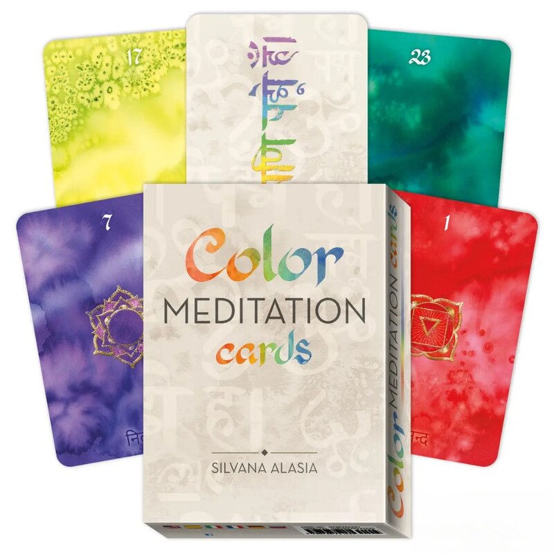 Carte da meditazione A colori da 10.4*7.3cm 36 carte da acquerello monocromatiche terreno perfetto per un viaggio di auto-scoperta