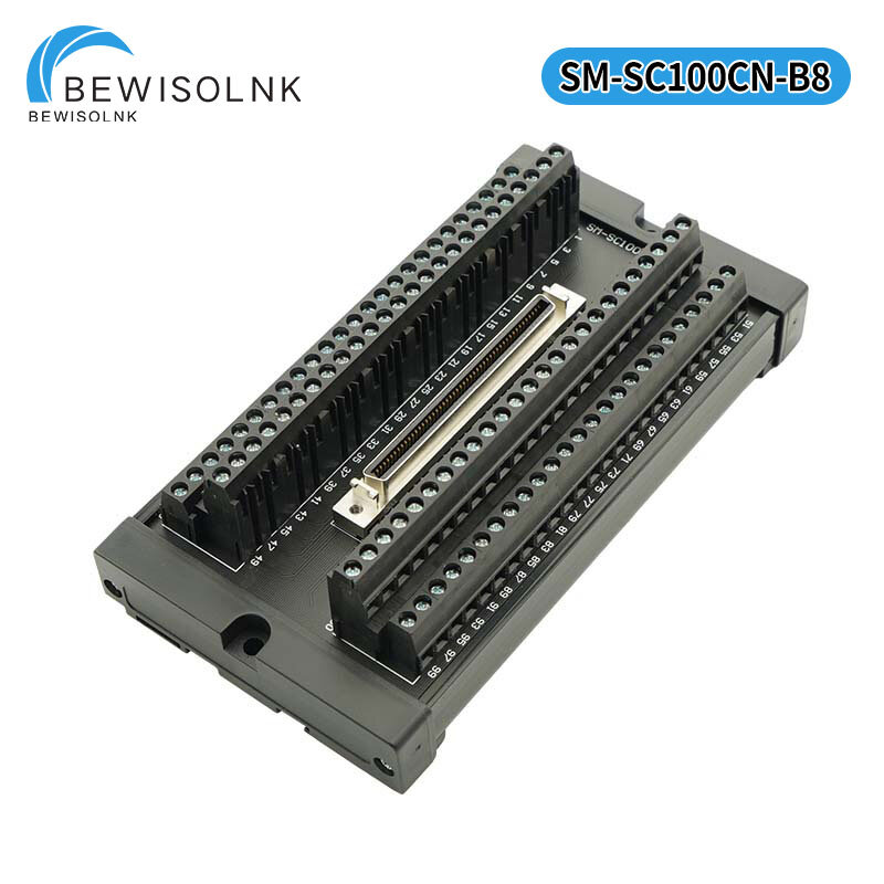 Servoterminal de tornillo SCSI 100-pole, bloque de terminales, MDR100, divisor, adaptador, placa, bloque de terminales, SM-SC100CN-B8