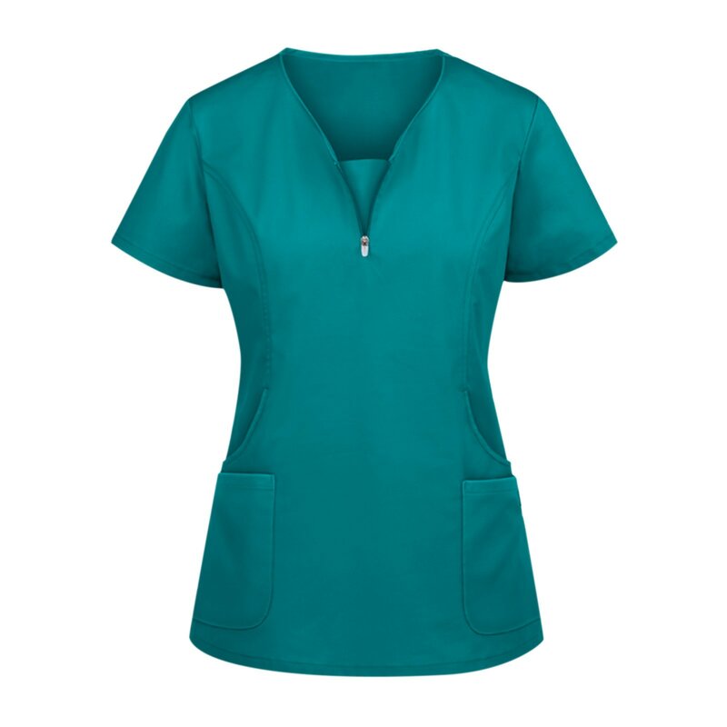 Ospedale medico infermieristica uniforme donna all'ingrosso Casual a maniche corte con scollo a v Jogger abiti infermiera farmacia uniformi da lavoro