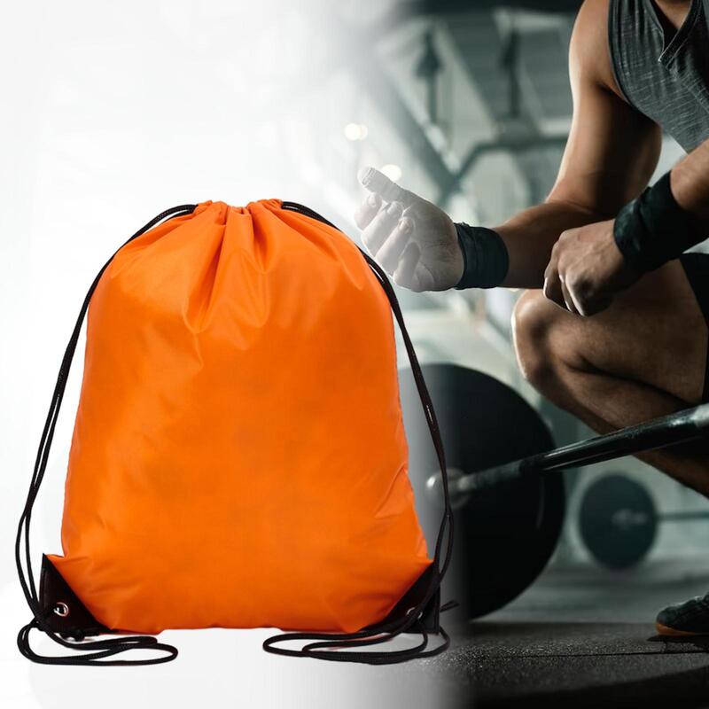 Спортивный рюкзак на шнурке, вместительная сумка для спортзала, мешок на шнурке для покупок, путешествий, йоги, пляжа, плавания