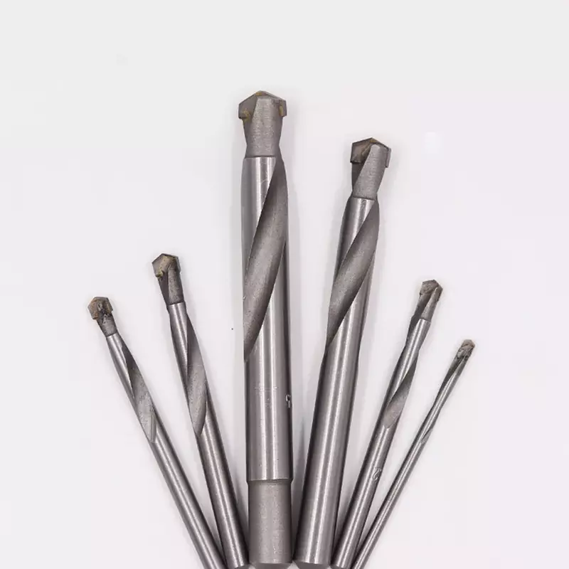 Brocas de carboneto de tungstênio sólido, CNC, Metal Bit, ferramentas de fresamento, aço inoxidável, 3.0-10mm