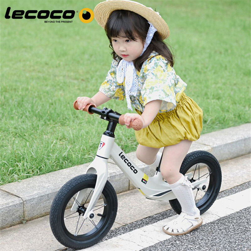 Lecoco Sepeda Keseimbangan Sepeda Balita Ringan untuk Anak Berusia 2-5 Tahun Tanpa Pedal Kursi Latihan Yang Dapat Disesuaikan Sepeda Warna Sangat Keren