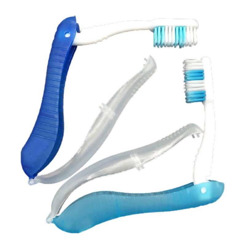 ใหม่สุขอนามัย Oral ทิ้งแบบพกพาพับได้ตั้งแคมป์แปรงสีฟันเดินป่าฟันแปรงฟันทำความสะอาดเครื่องมือ2022ขายส่ง