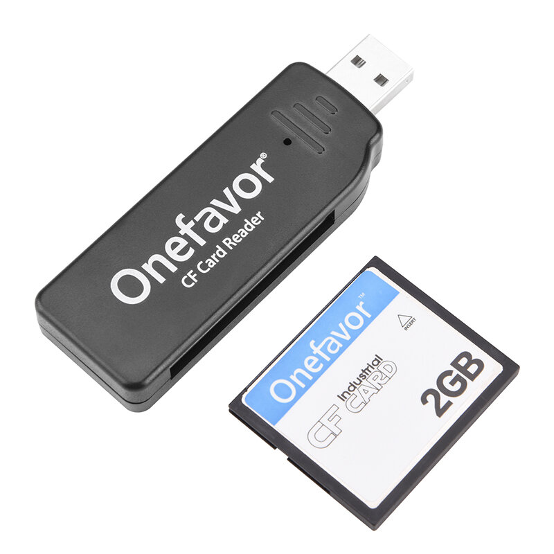 Onefavor CF Memory Card with Card Reader High Speed CF  64MB 128MB 256MB 512MB 1GB 2GB 4GB 8GB For Industrial equipment