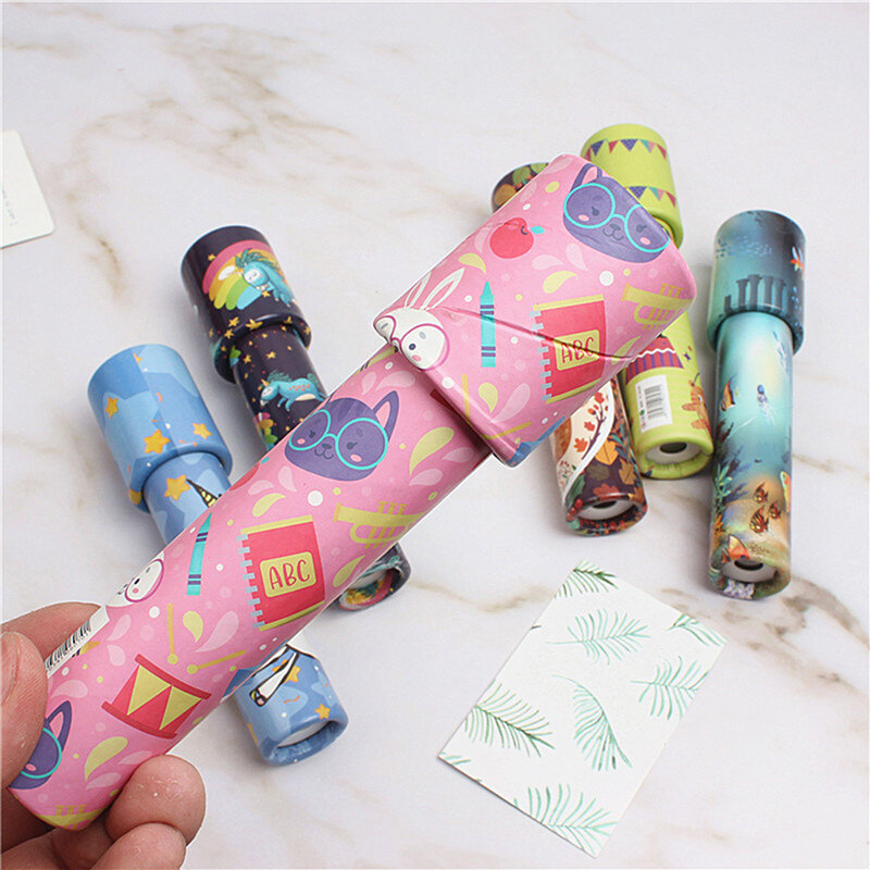 1Pc Rotating Kaleidoscope Classic Nostalgic Child Science Experiment Toy Parent-child Kid Educational Toy Magical Change Gift