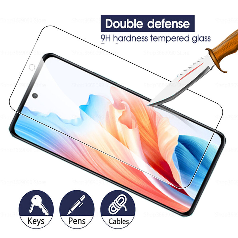 For Oppo A79 5G Glass 3Pcs Tempered Glass Screen Protector For Oppo A79 A 79 79A 6.72inch Armor Cover Protective Films CPH2553