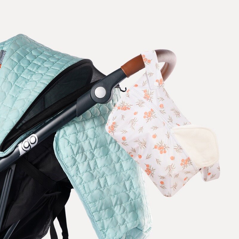 กระเป๋าเก็บของใช้รถเข็นเด็กกันน้ำได้อเนกประสงค์, ถุงผ้าอ้อมแขวนที่เก็บข้างเตียงสไตล์ยุโรปน่ารักสำหรับทารกแรกเกิด
