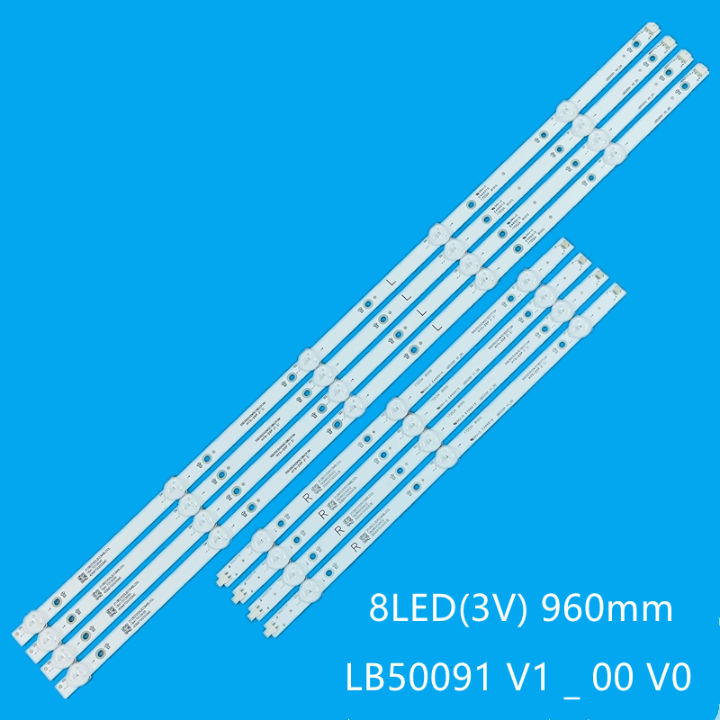 Barra de retroiluminação LED para Sharp, NS-50DF710NA19, LC-50LB601U, LC-50LB601C, TPT500B5-U1T01D, LB50091, V0_00, R R