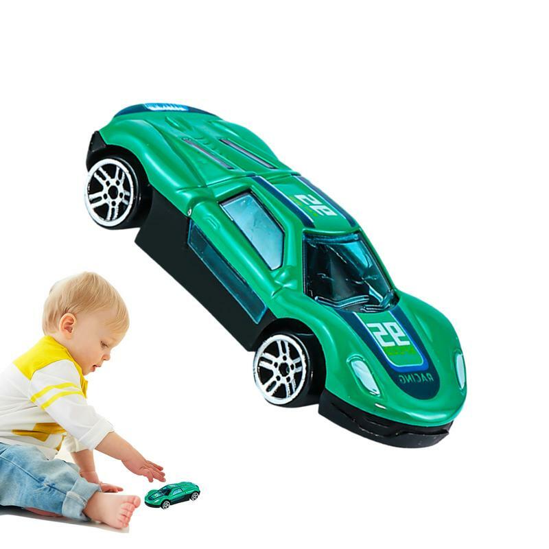 Model mobil balap mainan mobil paduan, mainan mobil balap Model Mini tahan jatuh untuk ulang tahun Hari anak-anak dan hadiah Natal