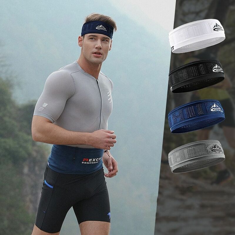 Summer Outdoor Running Sun Shade Hat for Men Women Breathable Sports Elastic Sweat-absorbing Hair Band Empty Top Sunscreen Hat