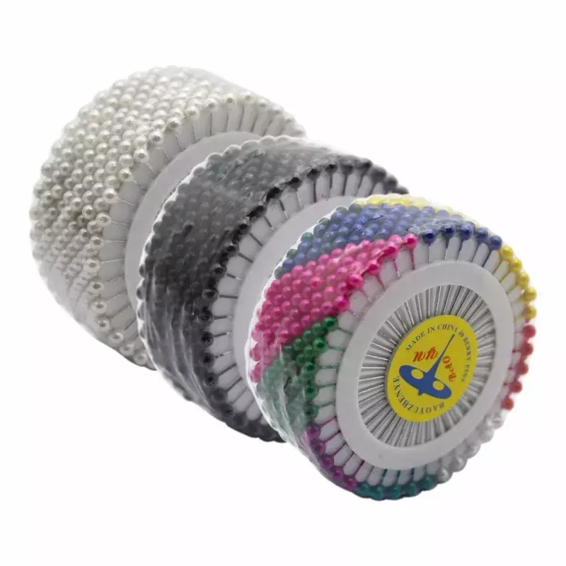 縫製用のカラフルな丸いビーズのボール,480個,36mm,ステッチ,洋裁用の滑らかなプッシュピン