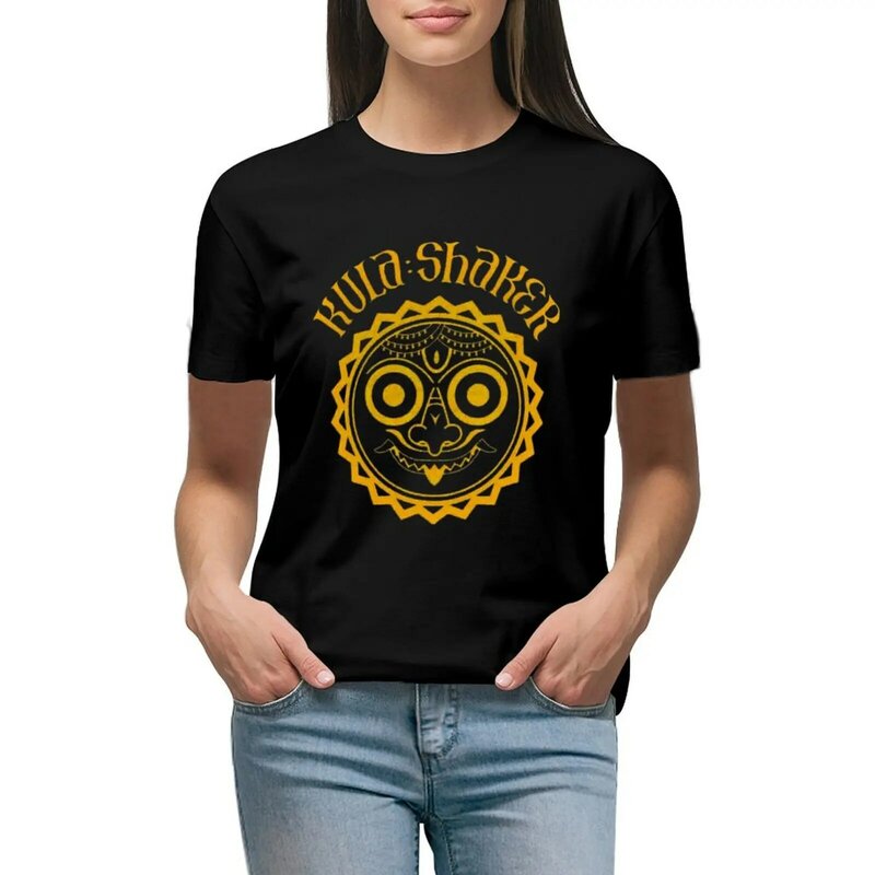kula shaker band T-shirt female kawaii clothes t shirts for Women graphic
