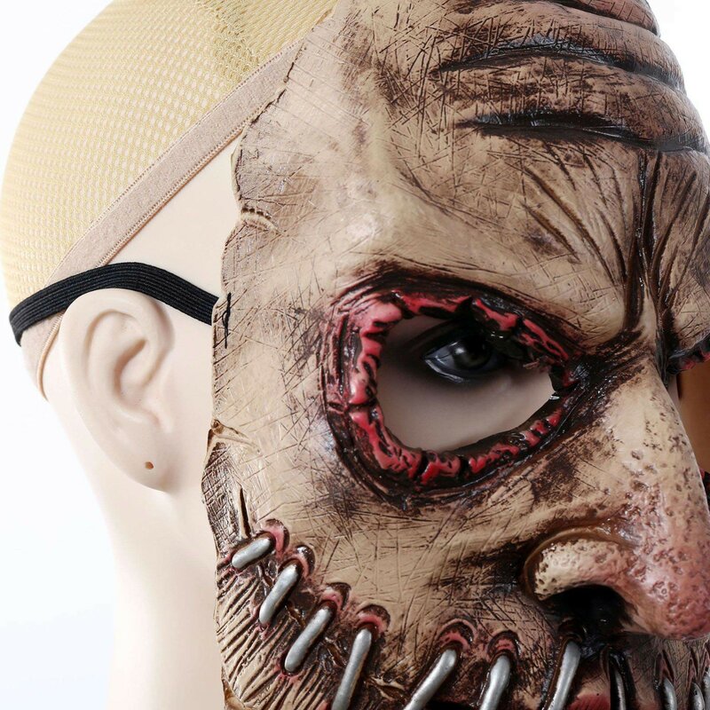 Halloween Party Big Mouth Nail Horror Mask Latex Ghost Festival Soft Simulation Headgear Dress Up Funny Toys For Children игрушк