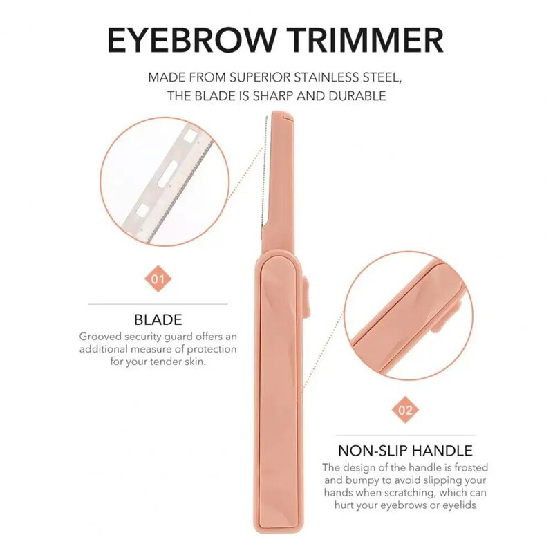 Plastic 1 Set Practical Fashion Press Eyelash Tool Painless Makeup Eyebrow Trimmer Professional   for Girl