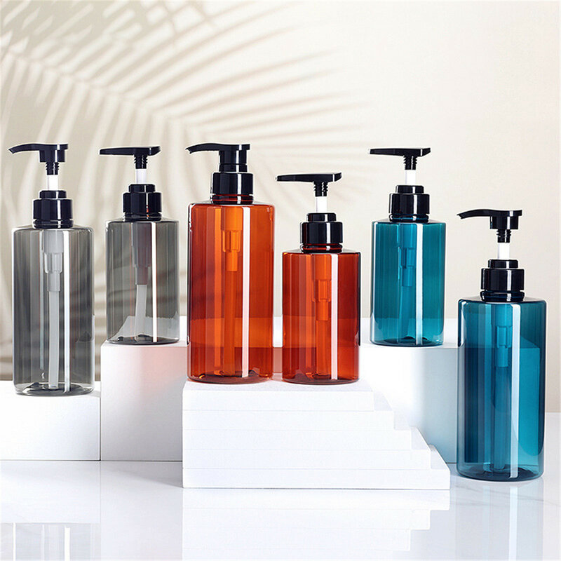 300ml/500ml Bathroom Soap Dispenser Reusable Hand Pump Dispenser Bottle Bathroom Shower Gel Shampoo Refillable Bottle Container