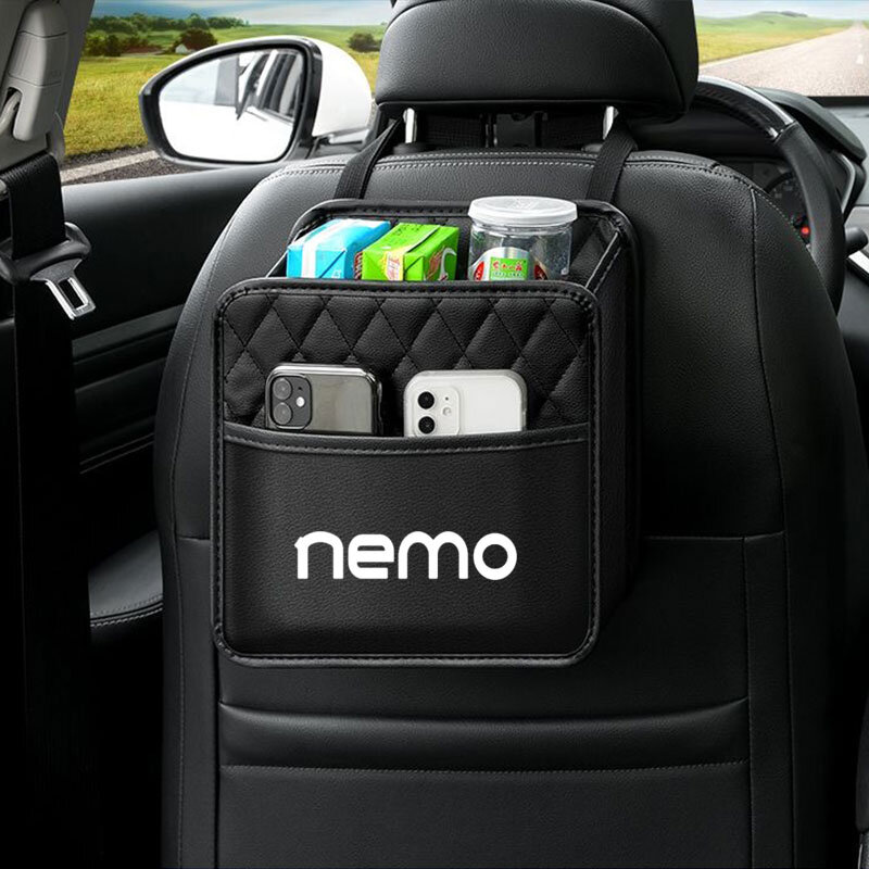 Organizador de asiento trasero de coche, bolsa de almacenamiento colgante, bolsa impermeable para Citroen NEMO, accesorios de cuero PU