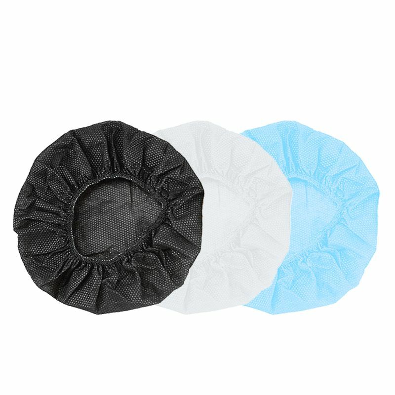 100 pezzi/borsa copri cuffia usa e getta cuscino per paraorecchie in tessuto non tessuto auricolare da 10-12 cm