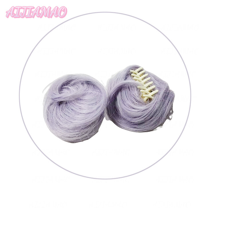Парик для косплея KDA Baddest Evelynn, длинные фиолетовые термостойкие синтетические волосы с булочками для косплея, LOL KDA