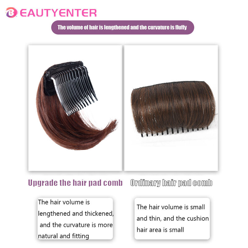 Invisible Fluffy Hair Pad, Esponja Clip, Puff Almofada, Princess Head Styling Tool, Volume, Acessórios