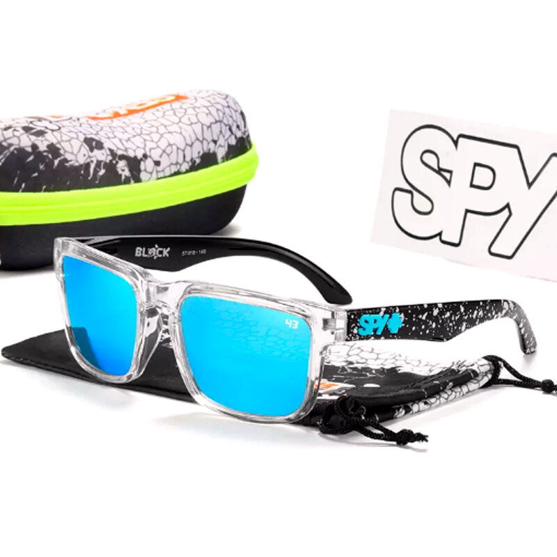 Occhiali da sole polarizzati spia per uomo e donna, occhiali da sole da skateboard di marca di tendenza sportiva