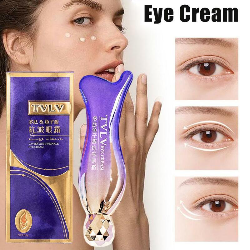 3X péptido antiarrugas Crema para Ojos colágeno Anti ojeras Gel antienvejecimiento ácido hialurónico antihinchazón bolsas para ojos Corea Cosmet