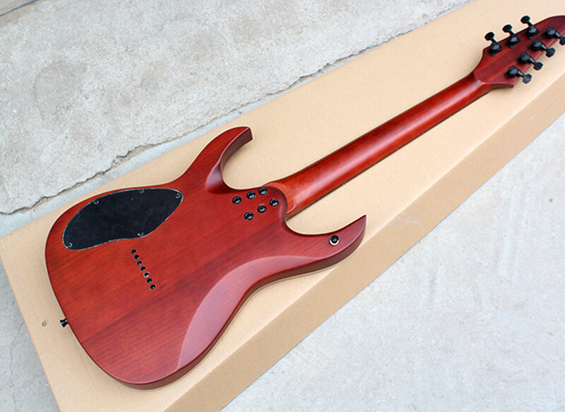 Gniazdo fabryczne-7 strun gitara elektryczna 24 progi, palisandrowe podstrunnica