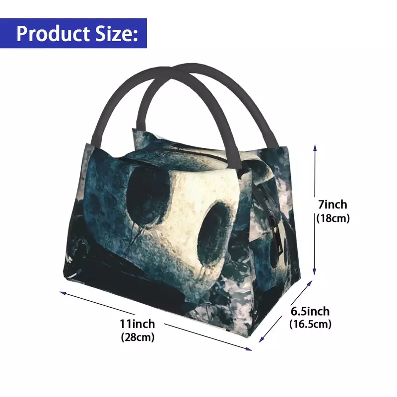 Hollow Knight Lunch Bag Adult Adventure Game Graphic Design Lunch Box Retro School Cooler Bag Portable Oxford Thermal Lunch Bags