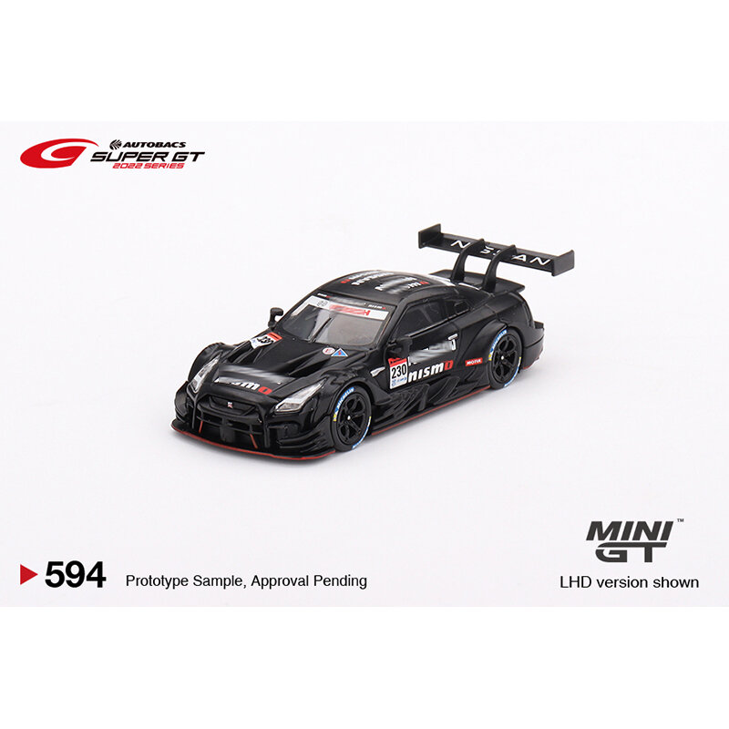 MINIGT 594 595 In Stock 1:64 GTR nismo GT500 Diecast Diorama Car Model Collection Miniature Carros Toys