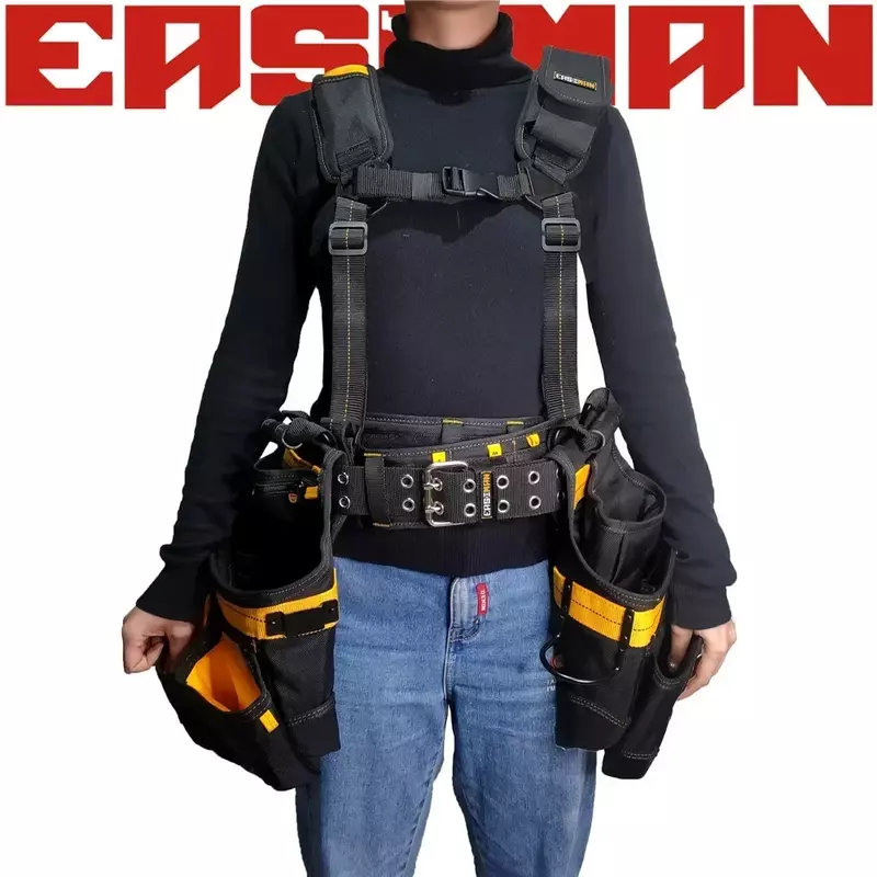 Portable Professional Belt Waist Bag Electrician Woodworking Man Gift Tools EASEMAN Heavy Duty Tool Set Storage Pouch 2024 New