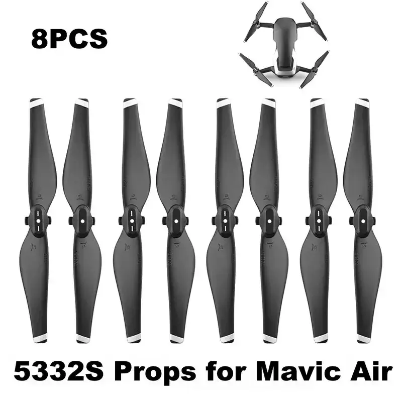 Пропеллеры 5332S для дрона DJI Mavic Air, 4 пары, пропеллеры 5332