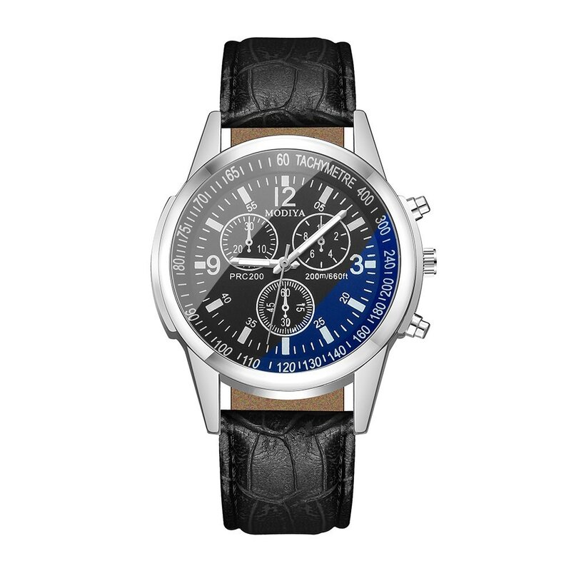 Men'S Fashion Light Luxury Watch Men'S Business Wrist Watches Male Leather Band Quartz Wrist Watch Clock Relojes Para Hombres