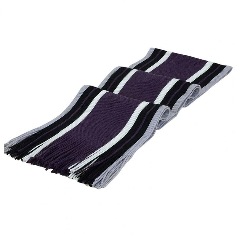 두꺼운 방풍 소프트 클래식 스트라이프 패치워크 컬러 남성용 스카프, 세련된 겨울 스카프