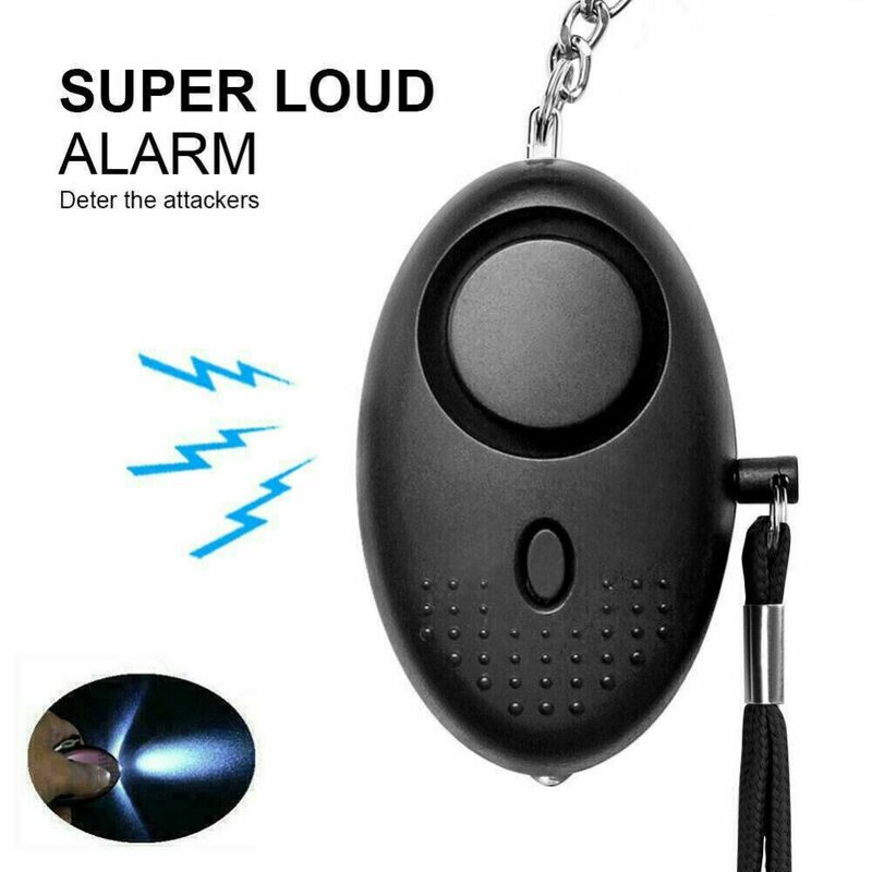 130db Sensors Safety Security Alarm with LED Lighting Keyring Rape Alarm