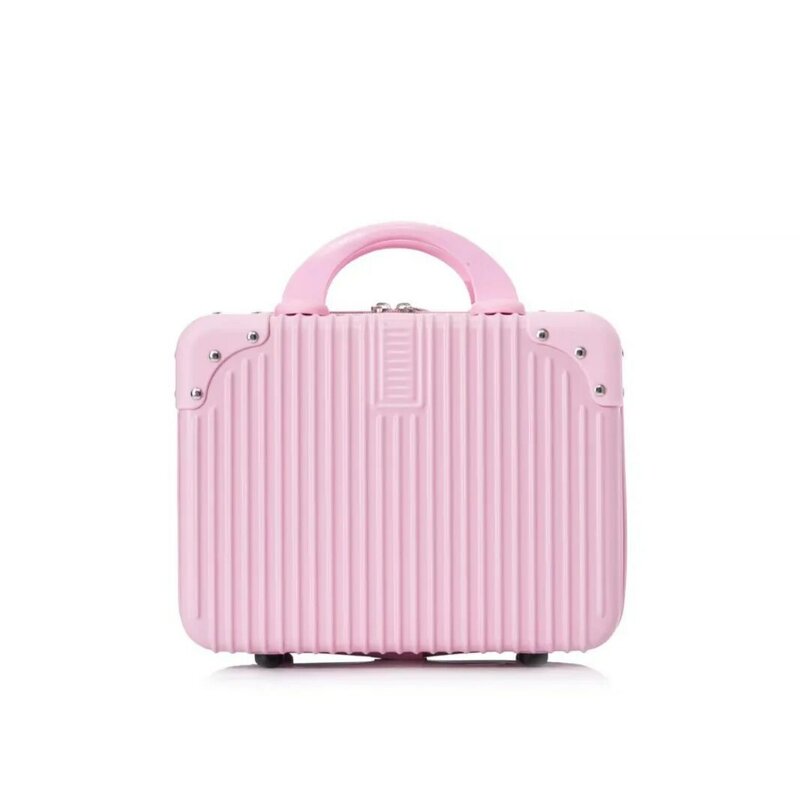 Valigia cosmetica con cerniera da 14 pollici valigia cosmetica piccola valigia da donna portatile di moda