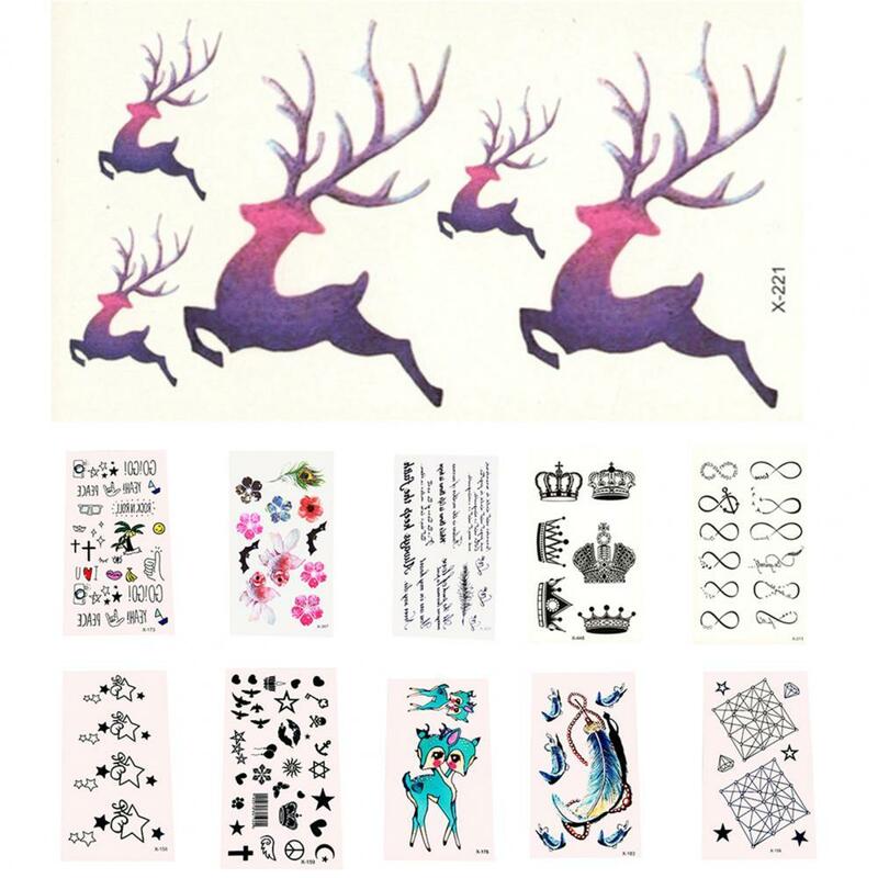 Одноразовые наклейки для модные наклейки-татуировки, с различными стилями, для девочек