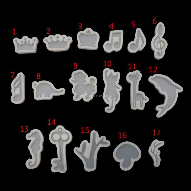Deer Crown Tree for CAT Keychain Resin Casting Silicone Mold Woman Keychain Decorative Pendant Jewelry Mold for DIY Dropship