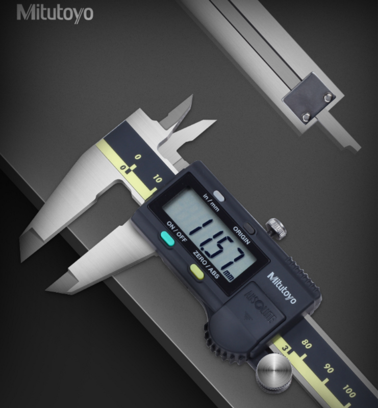Mitutoyo-Japan Digital Calipers Régua Tools, Decimais de 0.0005 in, Frações de 1: 128 in Métrico, 0-196-20, 150mm, 200mm, 300mm, 0.01mm, 04