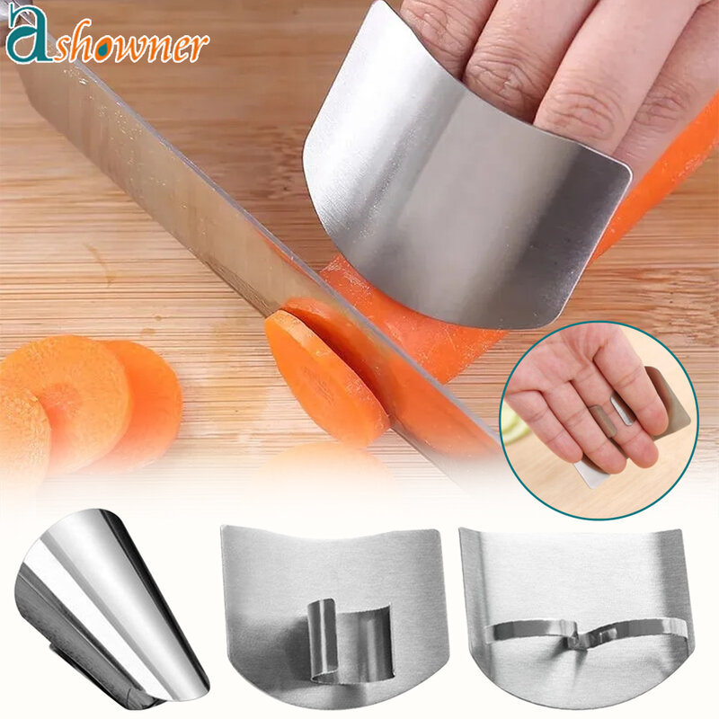 Protector de dedo de acero inoxidable anticorte, Protector de mano seguro para cortar verduras, accesorios de cocina