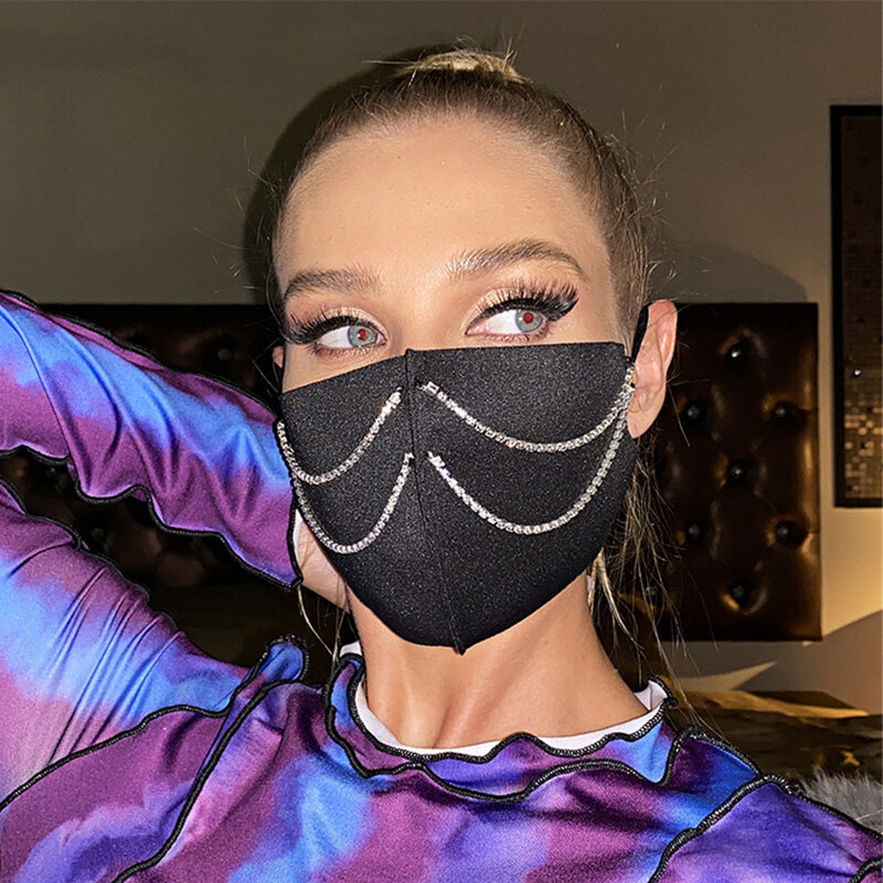 Masque facial respirant avec décor CitroJO, masque buccal doux réutilisable, anti-poussière, mode
