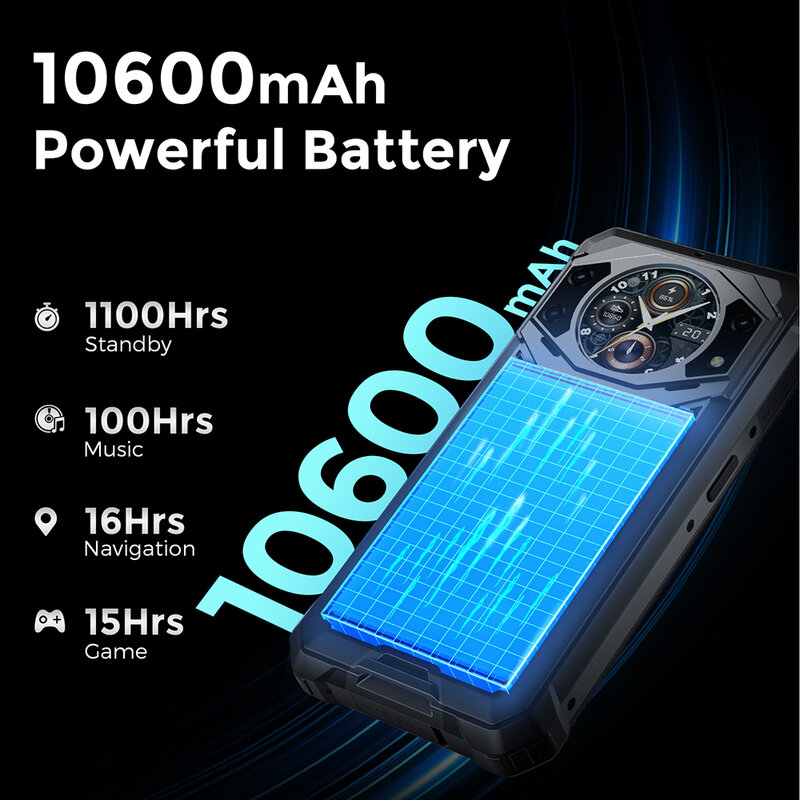 [World Premiere] Fossibot F101 Pro,Rugged Smartphone ,10600mAh,IP68,15GB+128GB,Waterproof Global Version Cell Phone,NFC