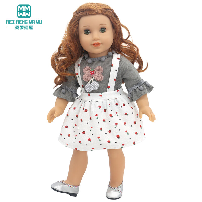 女の子のための人形の服,43cm,アメリカンドールのおもちゃ,ピンク,赤,白,紫の綿のジャケット,新しいコレクション