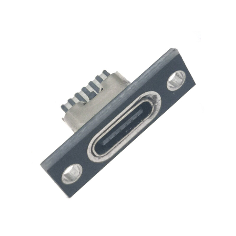 Paneelinstallatie Lasdraad Type Usb Jack Type-C 2/4/6pin Soldeerverbinding Vrouwelijke Connector Opladen Poort Socket Adapter