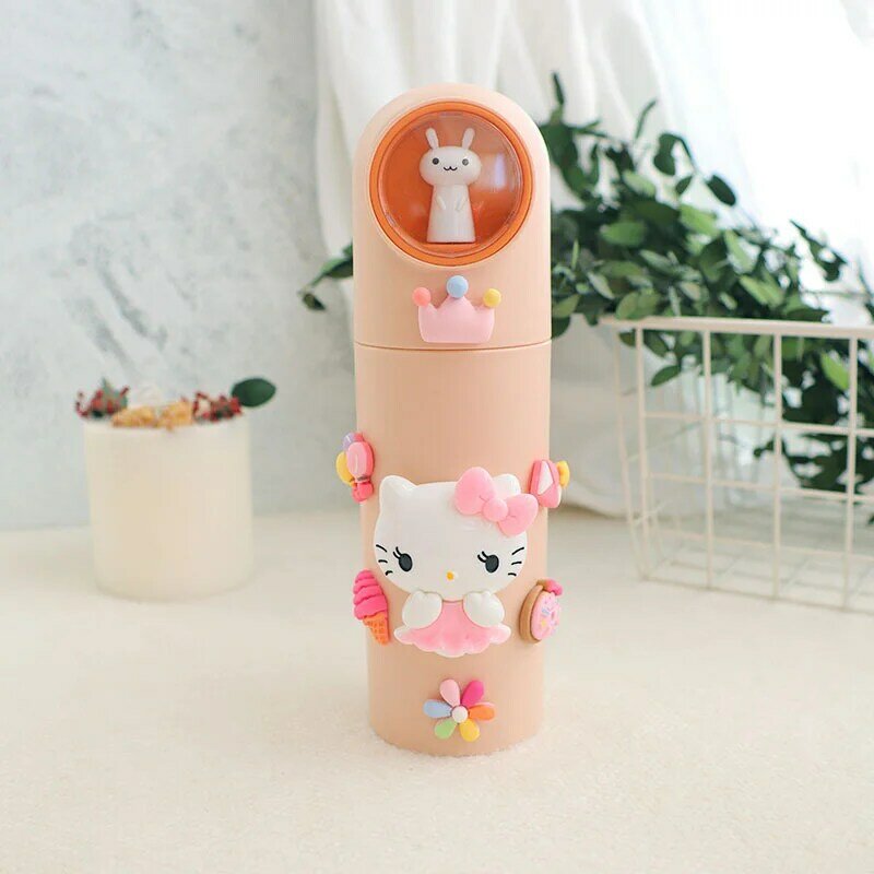 Caja de almacenamiento de taza de enjuague bucal Kawaii Sanrioed Kuromi, lindo Hello Kitty My Melody Cinnamoroll, taza de cepillo de dientes de plástico portátil de viaje