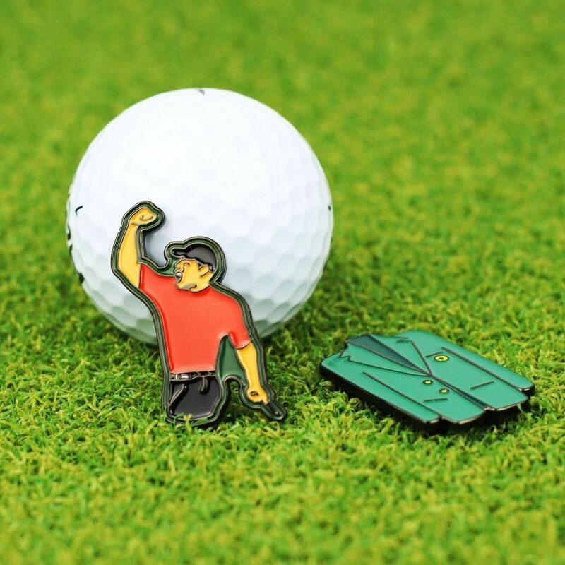 1 Set Magnet Golf Marker Gift Set Alloy Multicolor Golf Ball Marker Upscale Lightweight Golf Cap Clip Golf Beginner