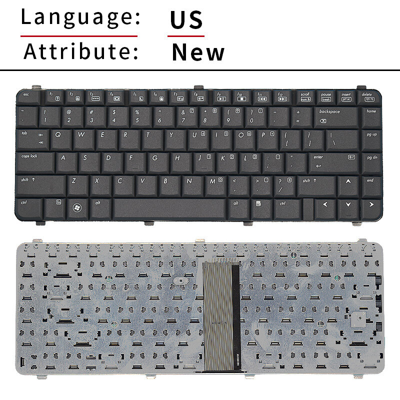 New US English Russian Laptop Keyboard For HP Compaq 6735S 6530S 6535S 6531S 6730S Replace Notebook Keyboard