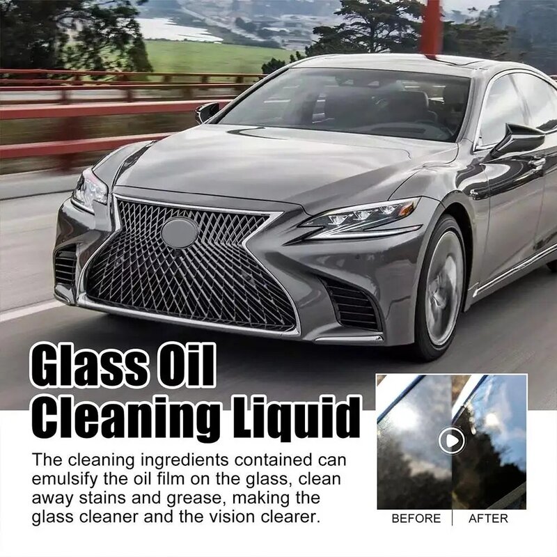 150ml środek do czyszczenia Film olejowy szyb samochodowych dokładne czyszczenie polerowania szkła Film olejowy usuwania przednia szyba samochodu odkurzacz lusterka wstecznego