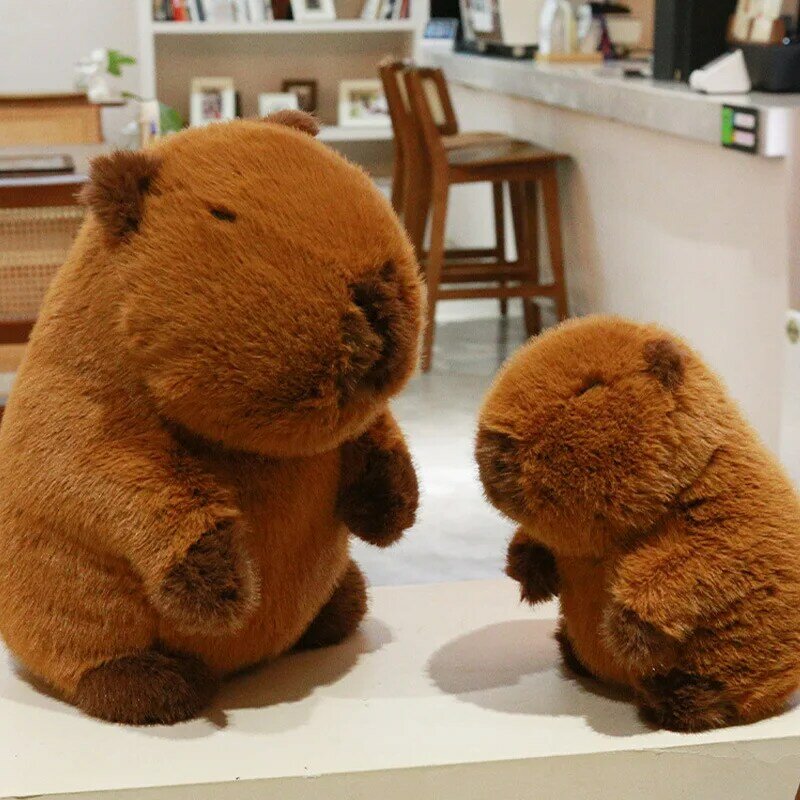 Capybara Hydrochoerus Hydrochaeris 야생 자연 봉제 장난감, 시뮬레이션 동물 인형, 아기 만화, 친구, 소년, 소녀 선물