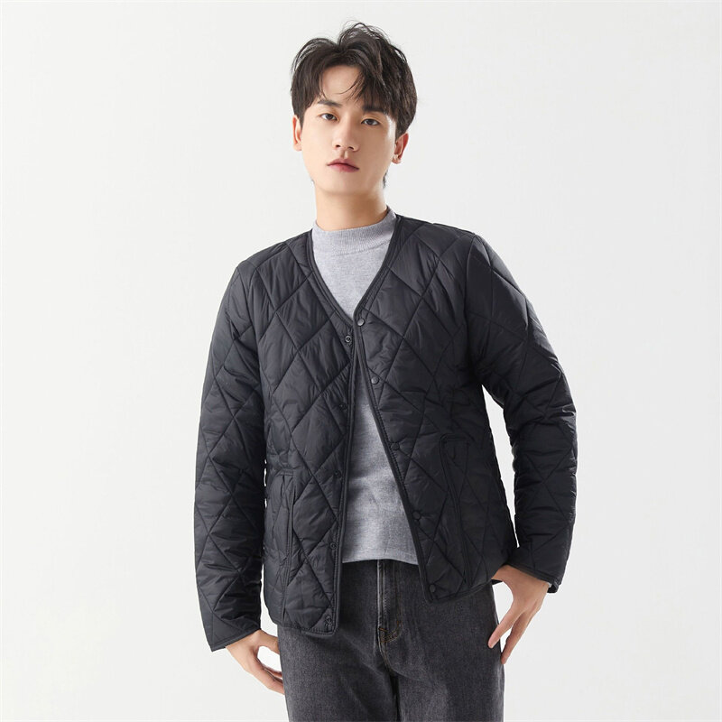 Men Winter Coat Cotton-padded Coat Male Portable Windproof Warm Parkas Men's Clothing Street Style 2024 New