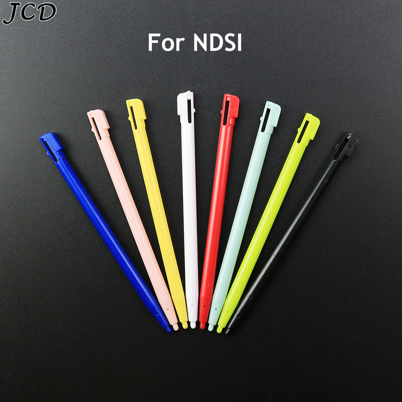 JCD Pena Stylus Plastik Pengganti 8 Warna untuk Aksesori Pena Sentuh Layar Konsol Game DSI NDSI