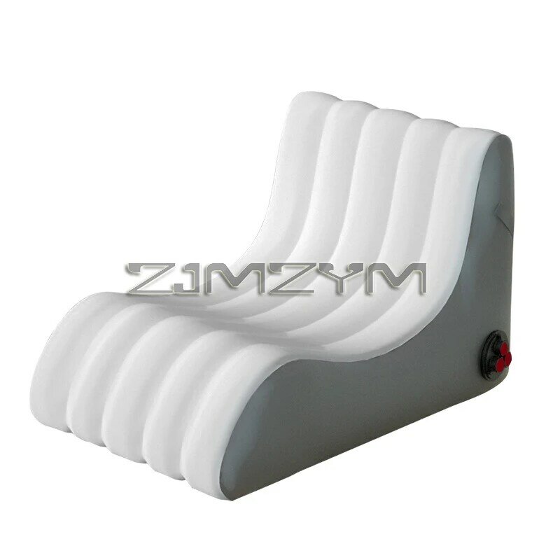 Outdoor Lazy Inflatable Sofa Air Mattress Single Folding Portable Camping Beach Sofa Inflatable Seat Bed Recliner